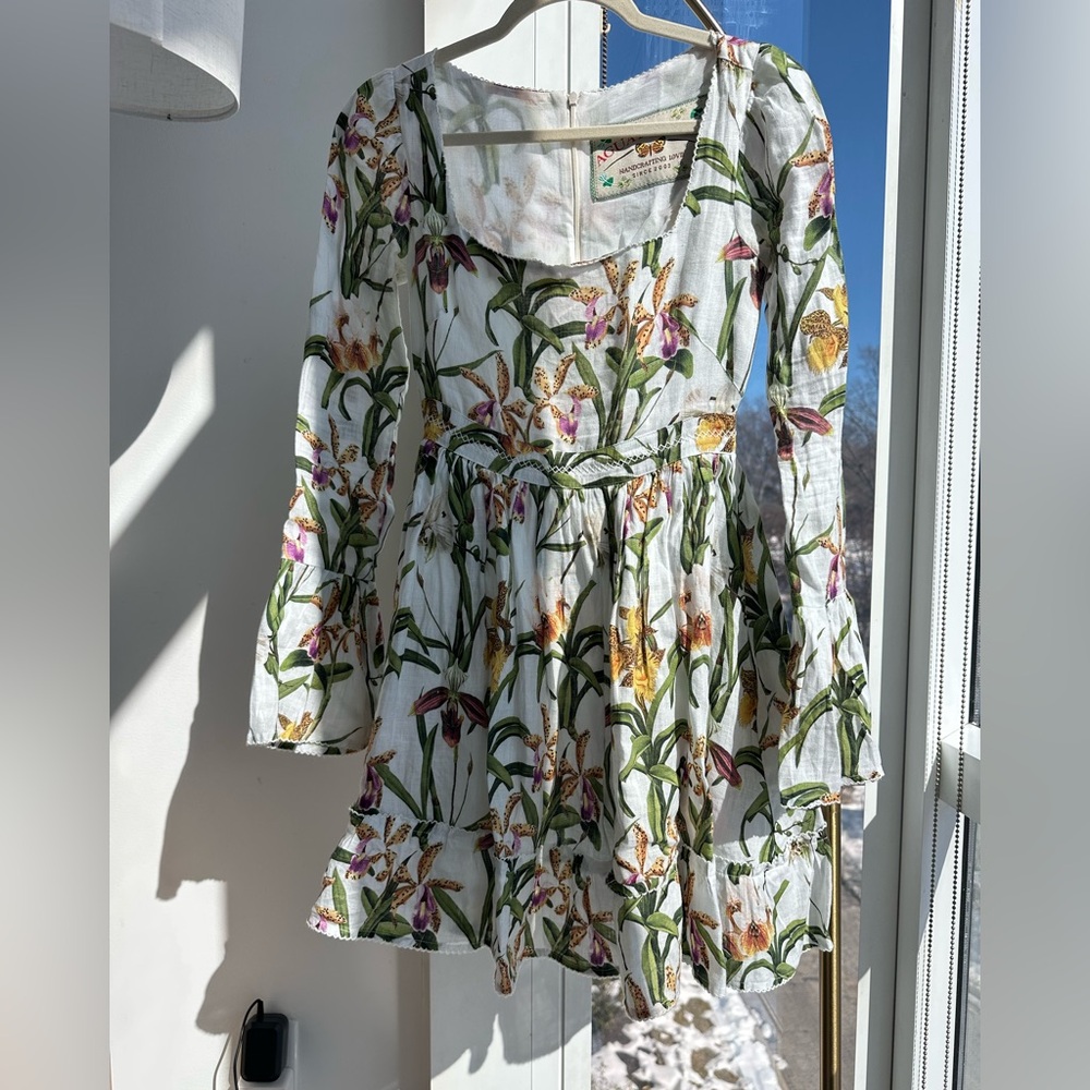 Rare Agua Bendita Floral Mini Dress XS